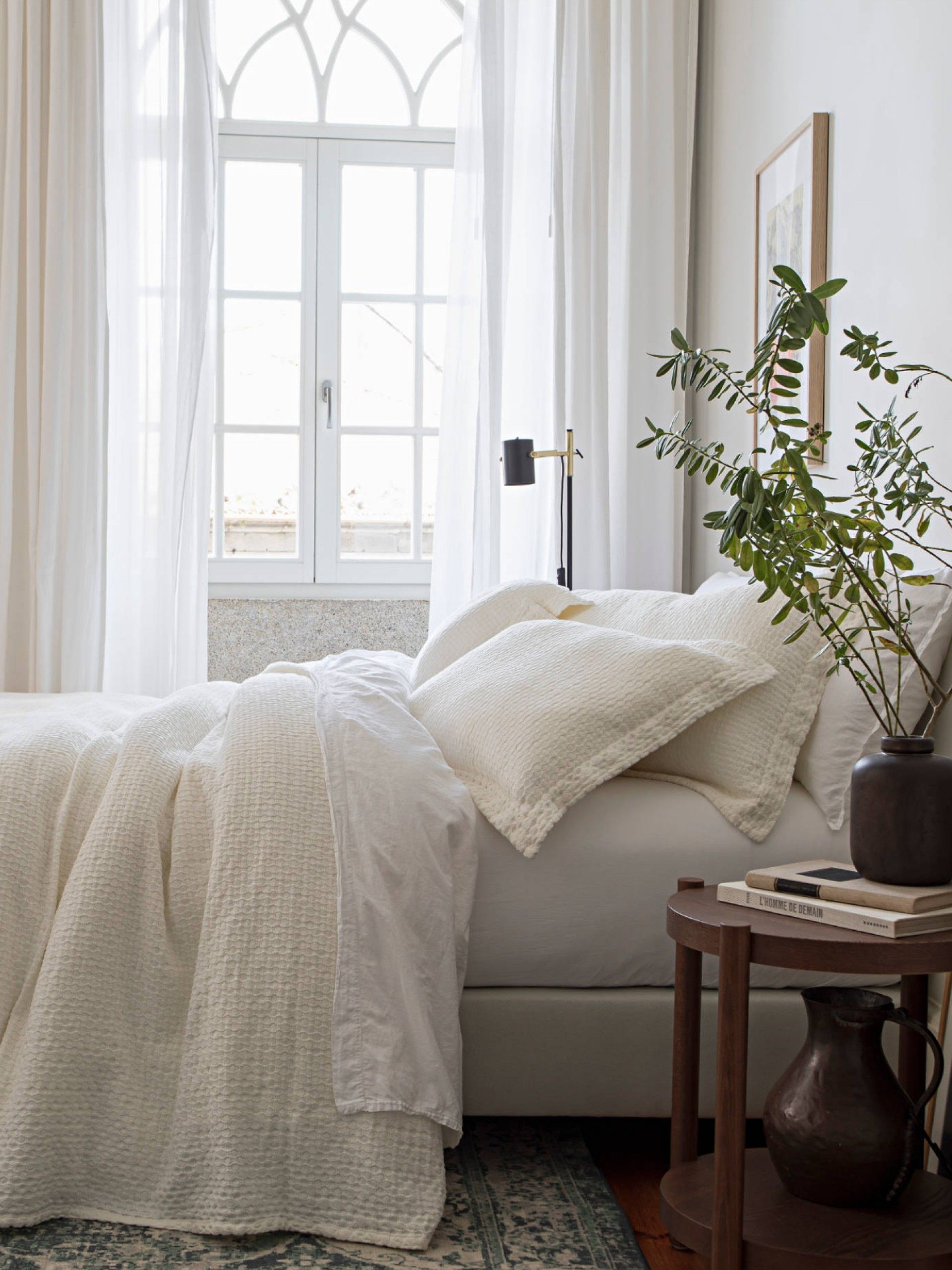 Honeycomb Washed Coverlet