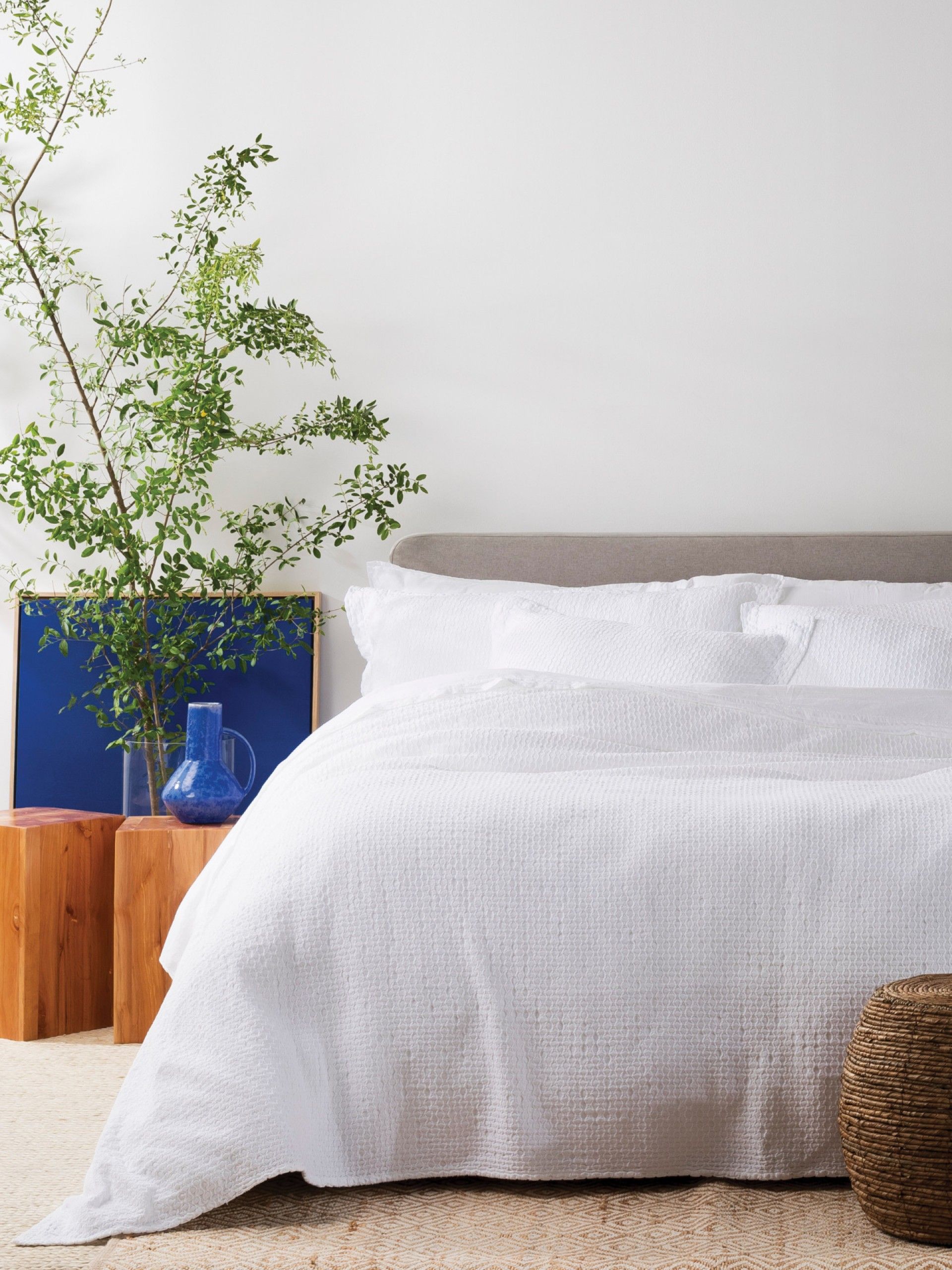 Honeycomb Washed Coverlet