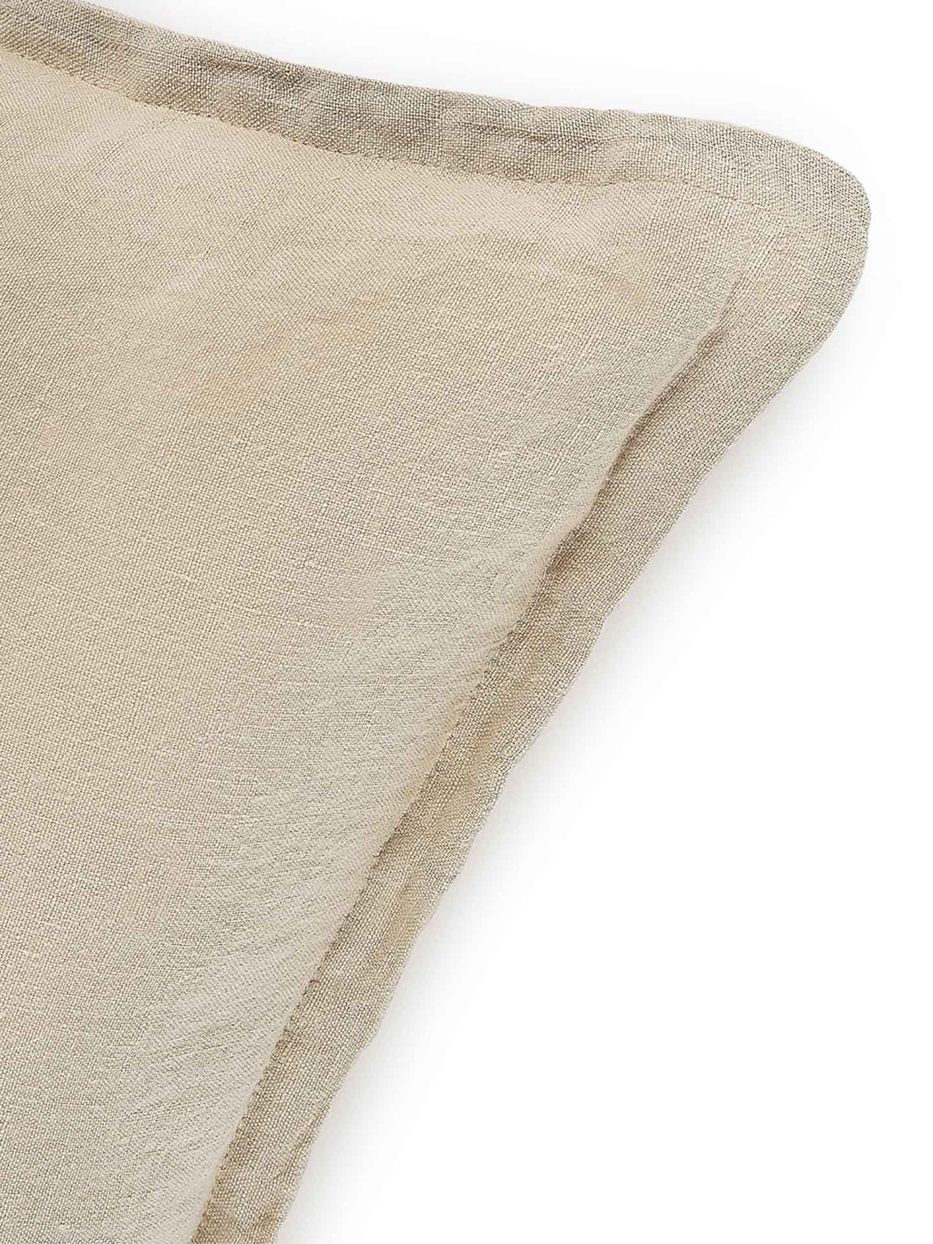 Linen Cushion Cover Set in Bone Color