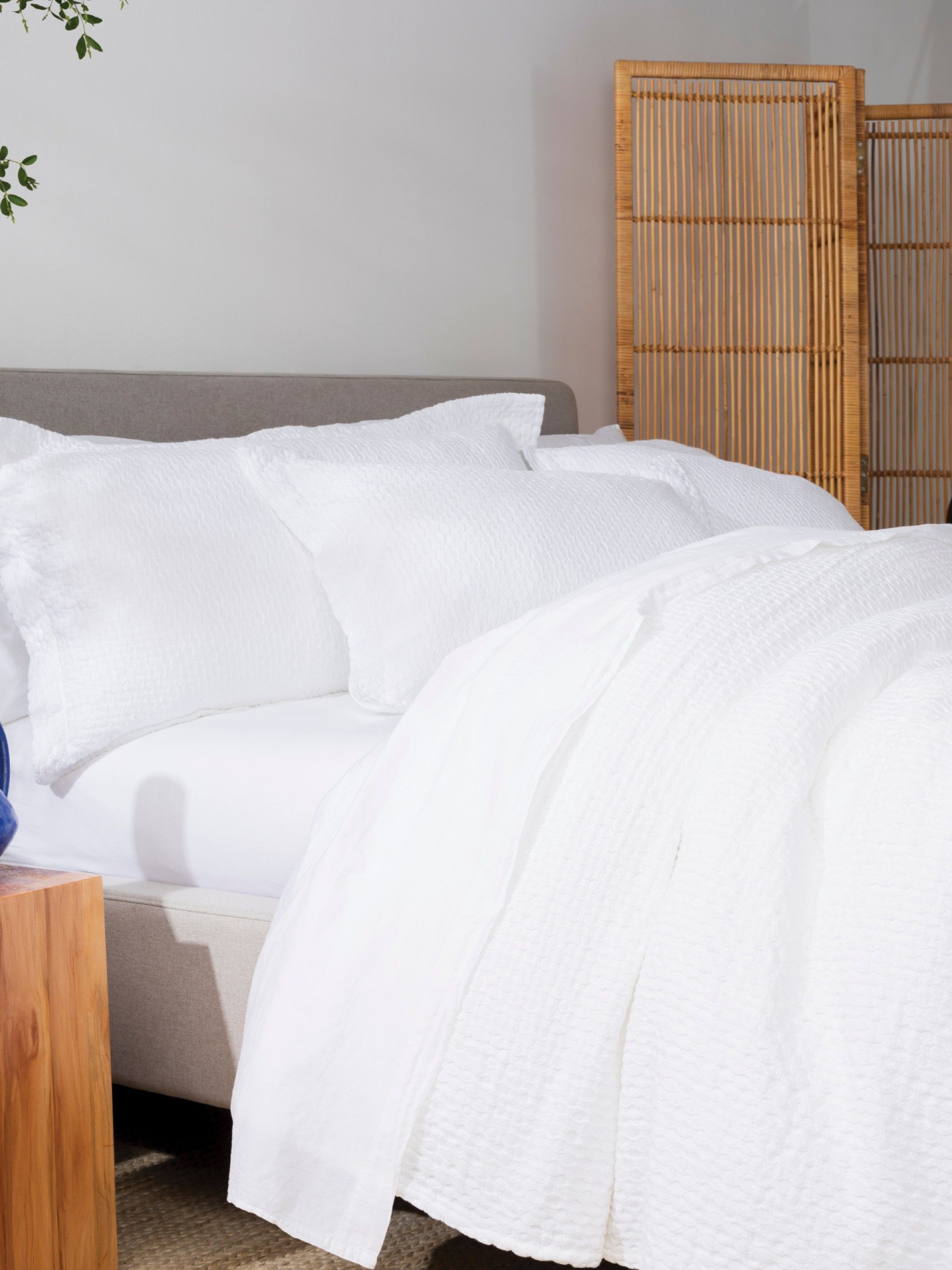 Honeycomb Washed Sham Set