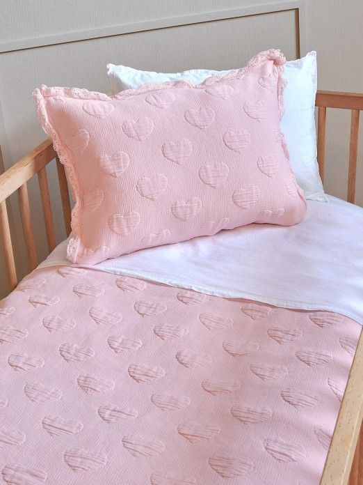 Organic Hearts Bed Pillowcase