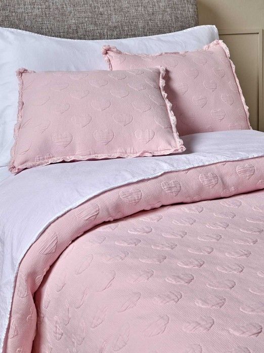 Organic Hearts Bed Pillowcase