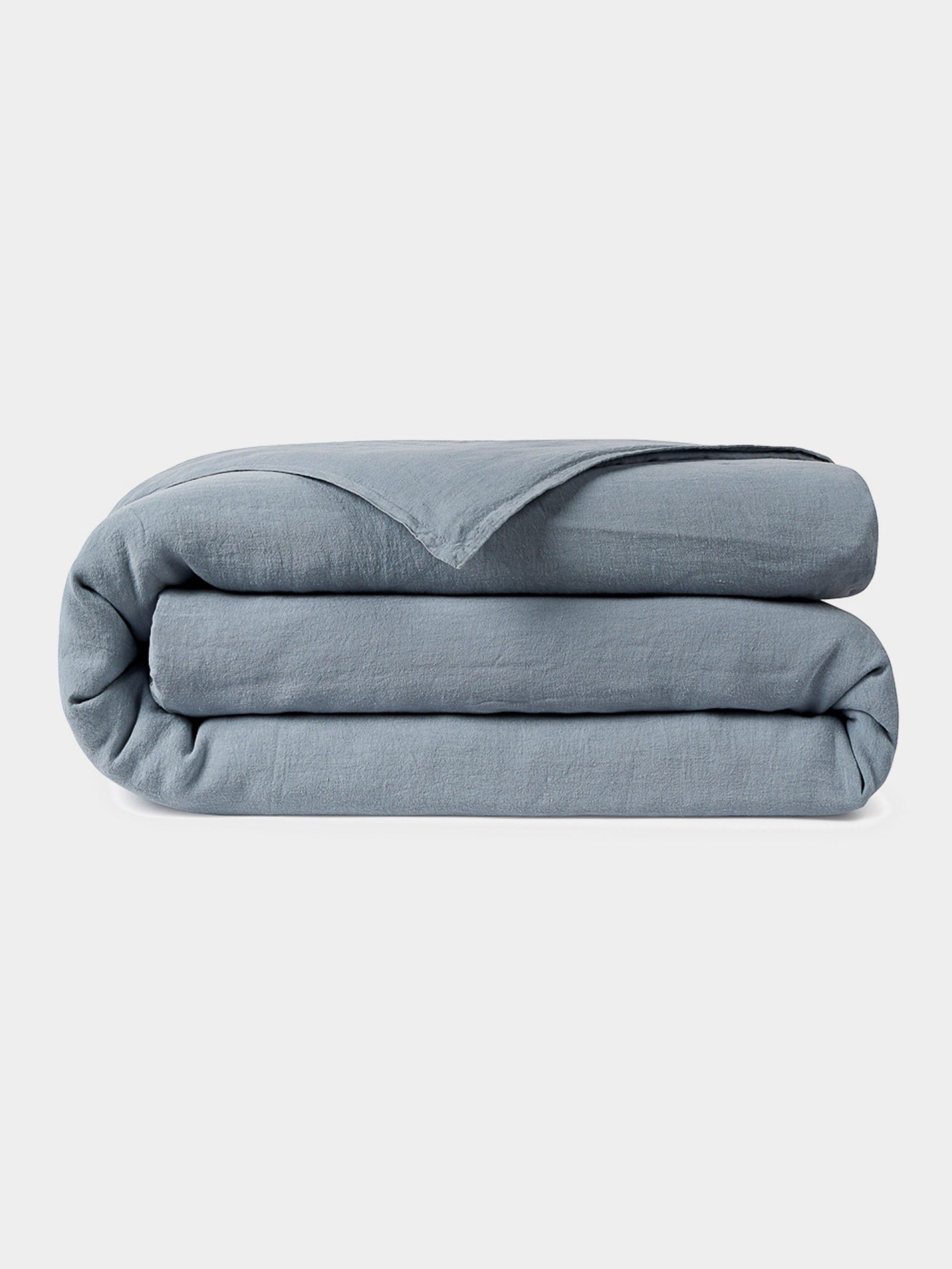 Funda Nórdica de Lino Azul