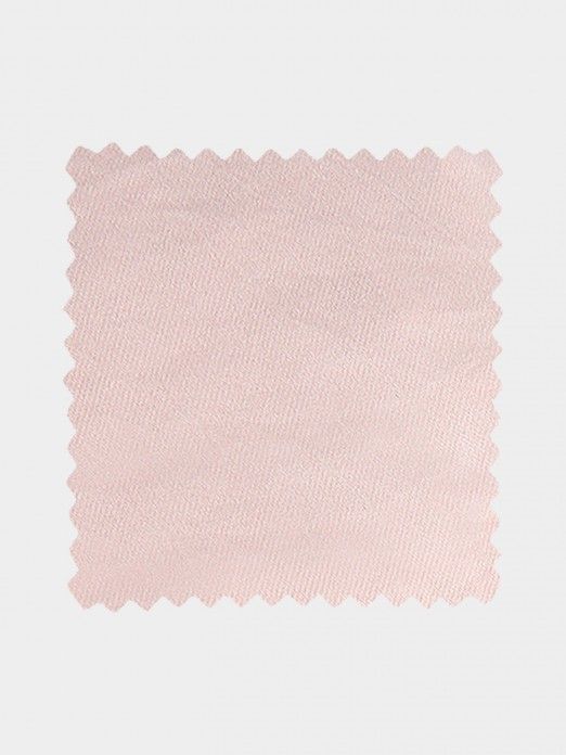 Sateen Washed Fabric Swatch in Pale Blush