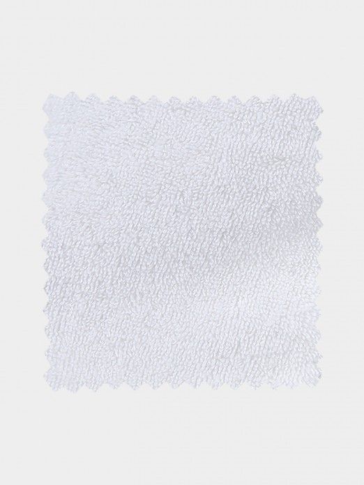 100% Cotton Fabric Swatch in White